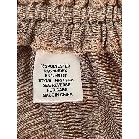 American Threads M/L Dressy Spaghetti Strap Cowl Neck Shimmer Top - Picture 8 of 9